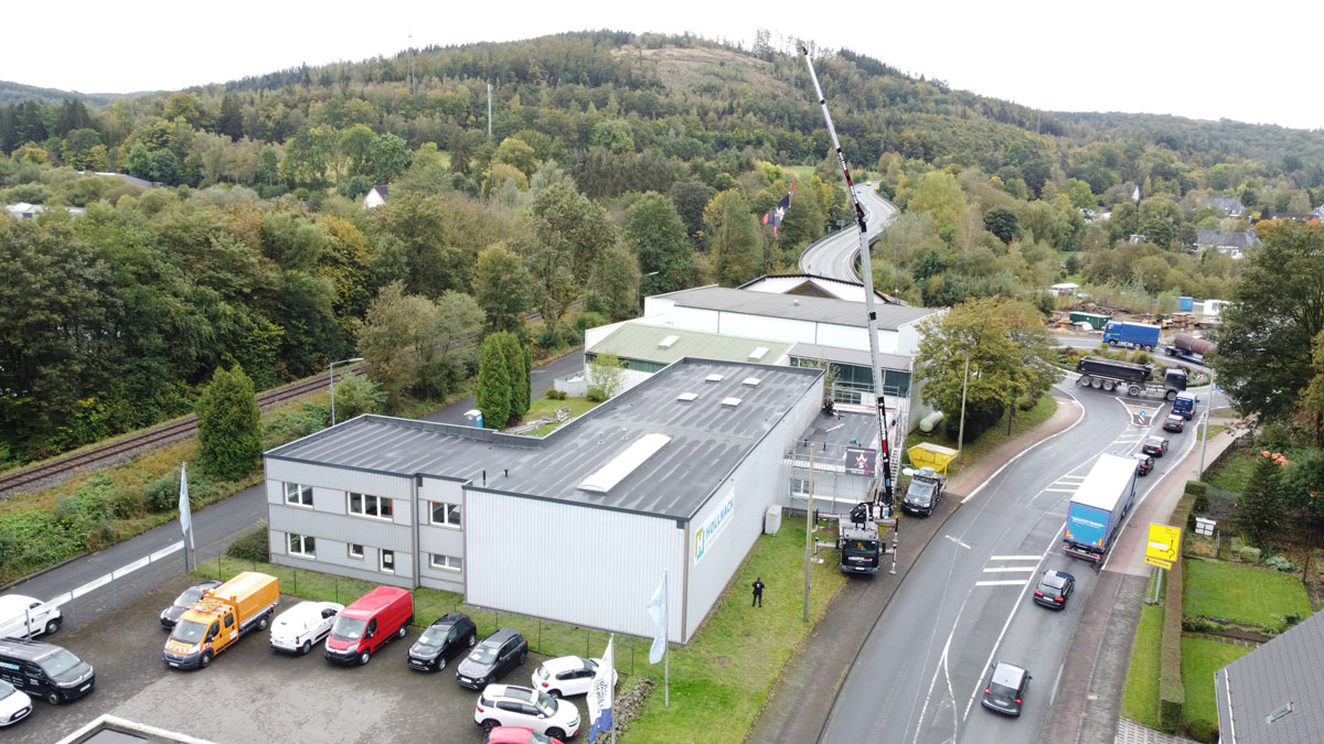 Flachdach Frontansicht